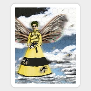 Queen Bee of the Steampunk Variety Sticker